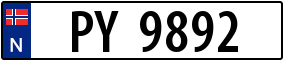 Trailer License Plate
